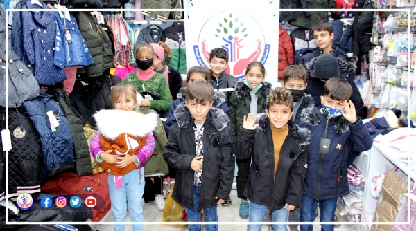 Buying and securing winter clothes and shoes for (91) orphans