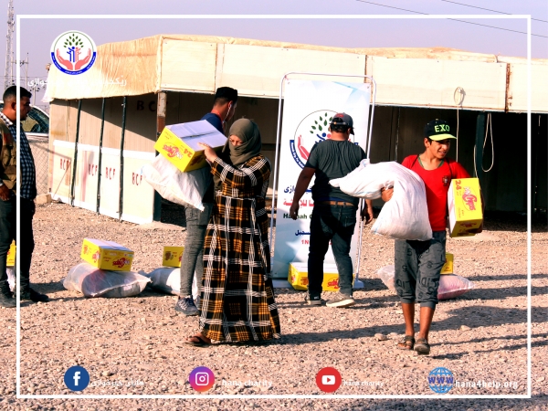 هاوكاريكردنى ئاوارەكانی كەمپی خازر